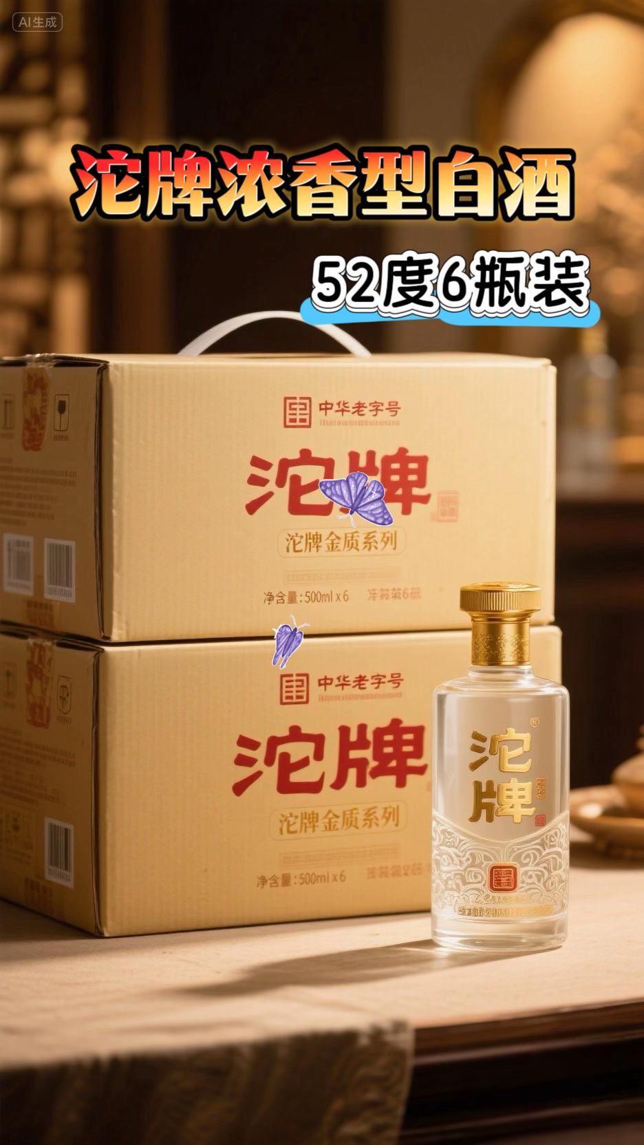 沱牌浓香型白酒。#创作灵感 家人们,快来瞧!沱牌金质酒,中华老字号出品,品质超稳!采用高粱、大米等六粮酿造,比传统五粮多一味大麦,酒体更醇厚绵甜。匠心酿造, 52度浓香型,窖香浓郁,甘醇绵柔,入口甘爽,尾净余长。 尾韵还带着淡淡花果香,层次超丰富! 礼盒装红金配色超显贵气,宴请送礼倍儿有面;光瓶款性价比之王,日常小聚囤一箱超划算!大厂嫡系品质,喝多不上头。 酒水节特惠。白酒新尝者,沱牌金质壹号都是酒柜。抓住机会,把这浓香四溢的美酒带回 #浓香型白酒推荐 #口粮酒性价比之王 #非遗酿造工艺#悠悠 岁月沱牌情