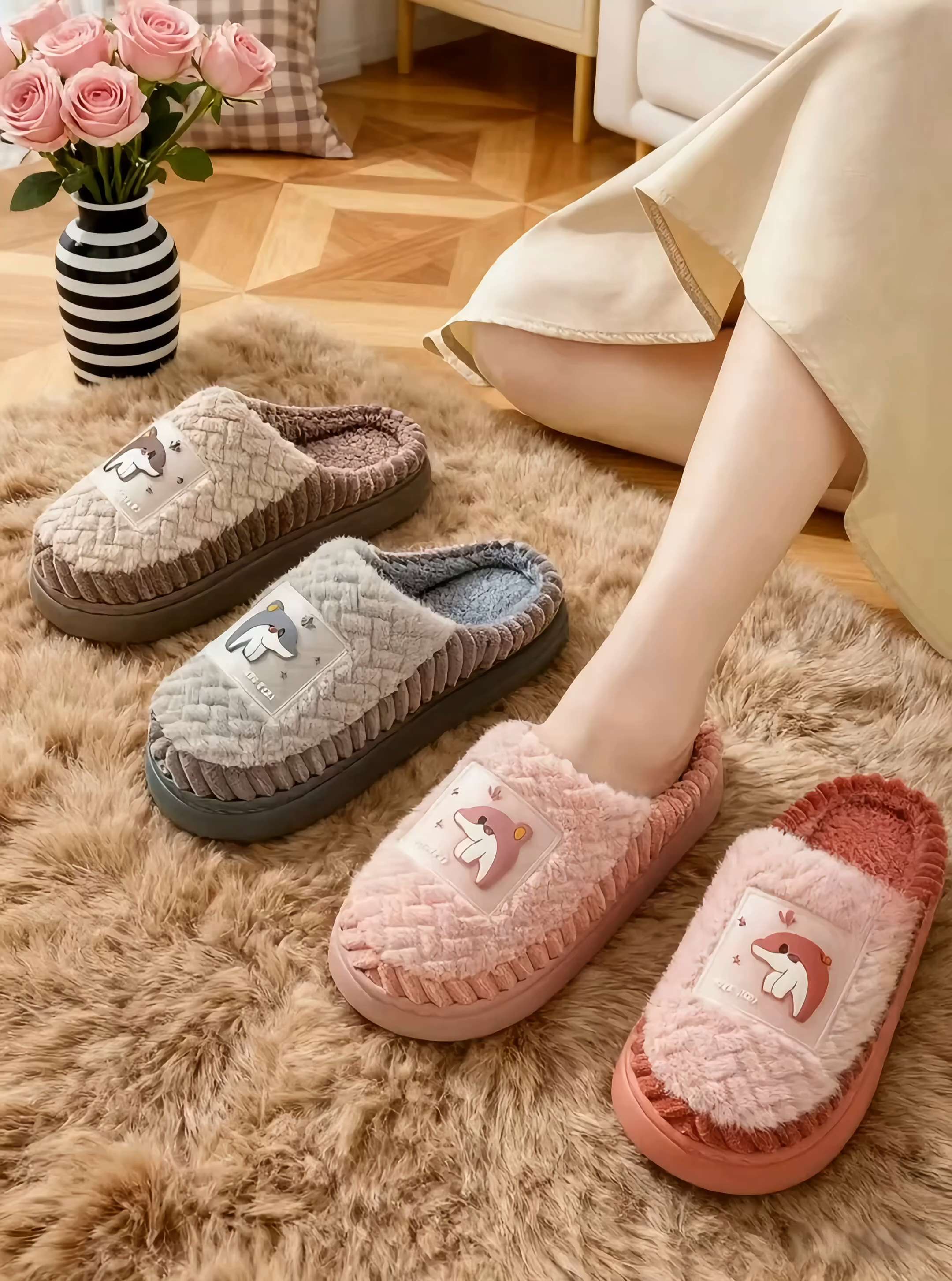 #哎呦喂你鞋真好看 #冬季棉鞋#棉拖鞋#棉鞋#男女同款