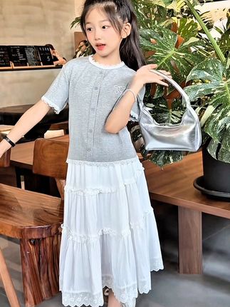 女童夏季时髦两件套#高品质童装 #甜美穿搭 #女童套装