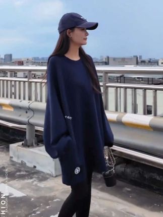 #穿搭 #卫衣#慵懒风#中长款#遮屁股