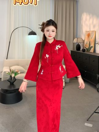 #旗袍美人 #订婚结婚穿搭 #显瘦穿搭 #新中式穿搭 #改良版新中式女装