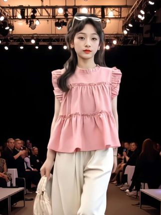 【现货】女童套装,夏装新款儿童韩系洋气休闲韩版九分裤两件套 #儿童套装 #夏季新款女童套装 #做个美美的小仙女