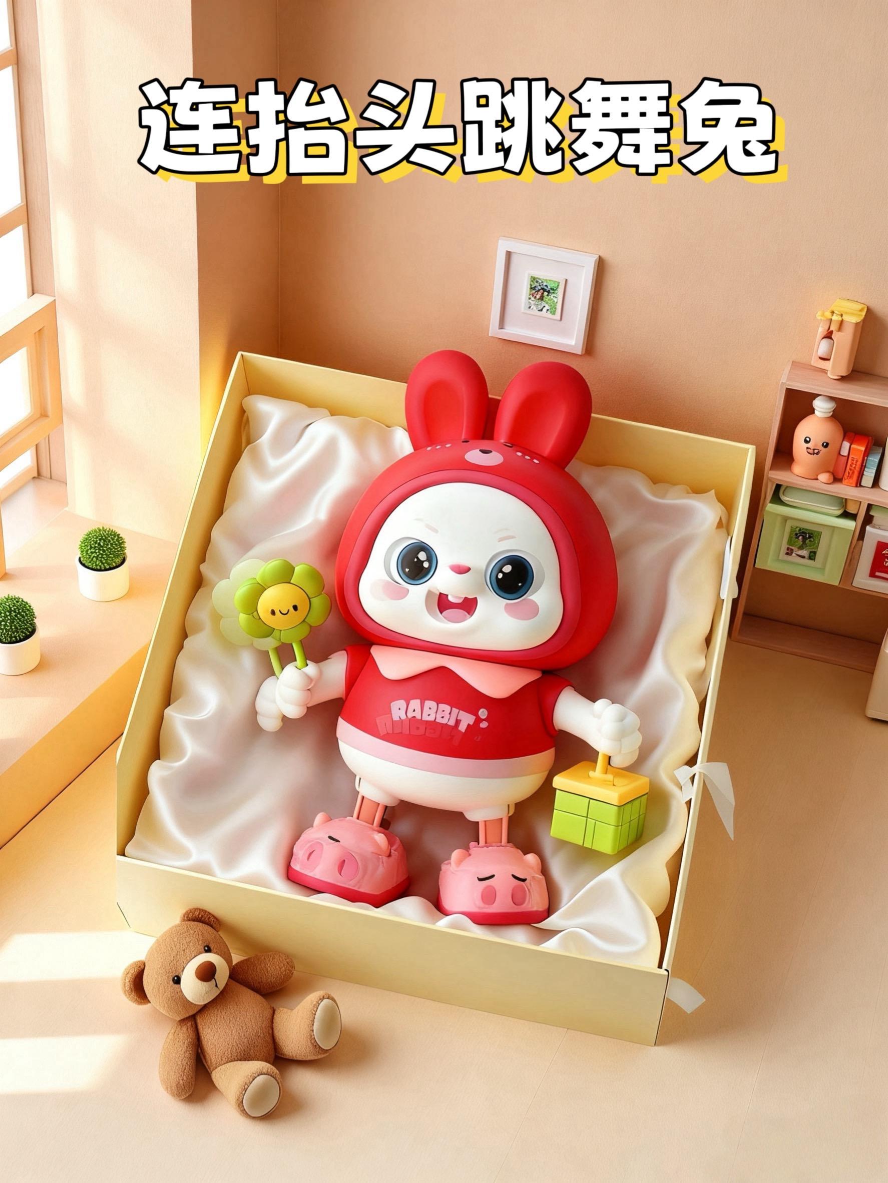 萌趣造型,可爱兔子外观,色彩鲜艳,瞬间吸引宝宝注意力,满足宝宝对可爱事物的喜爱,激发好奇心。采用安全无害的材质制作,宝宝接触、啃咬都放心,守护宝宝健康,让家长更安心,无论是摆放在儿童房做装饰,还是作为宝宝日常玩伴,都很合适,为宝宝营造温馨有趣的成长环境。#每日分享 #练习抬头的小可爱 #萌兔跳舞 @抖加🔥上热门🔥dou+🔥热点宝