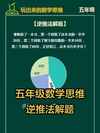 小学五年级数学思维!#数学思维#五年级数学 #每日一题 #家长收藏孩子受益 #应用题