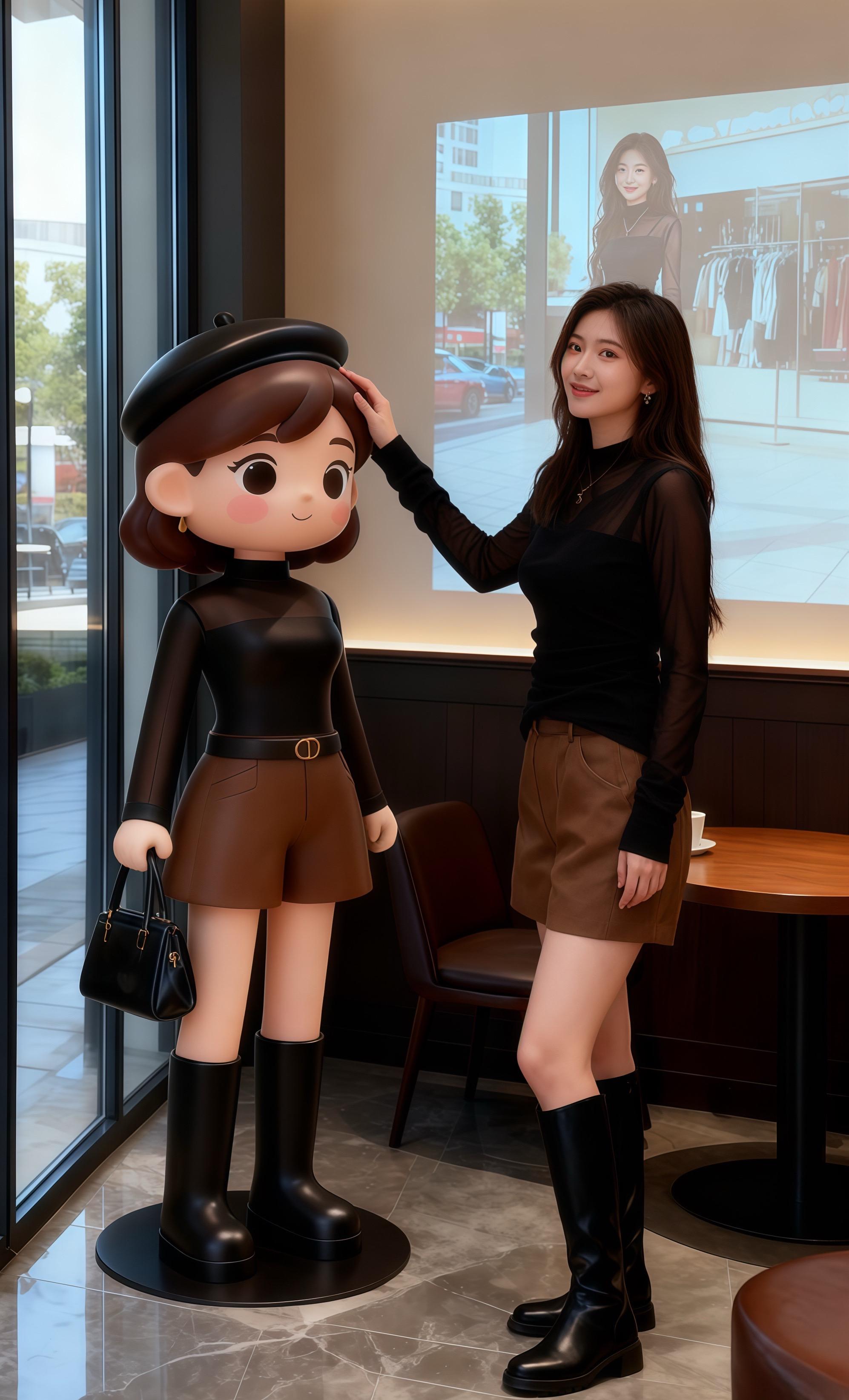 老巷里的风格日记。许妍把手机举到脸侧时,石墙上的蔷薇正落了片花瓣在她发梢。这套黑纱上衣配棕短裤的搭配,和橱窗里的模特像极了。 风卷着花瓣掠过靴面,她对着镜头弯起眼:“今天也是把日子穿成喜欢的样子的一天。”准备加上#重启人生#氛围感日常 的标签,把这份老巷里的鲜活分享出去。#许妍激 发了大家的打扮欲#显瘦穿搭 #春秋打底衫 @抖加🔥上热门🔥dou+🔥热点宝