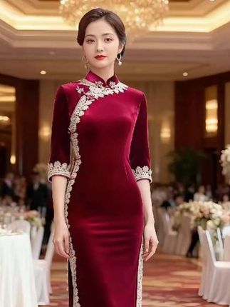 #喜婆婆喜妈妈 #改良旗袍#婚礼装#妈妈礼服 #婚宴喜婆婆喜妈妈礼服