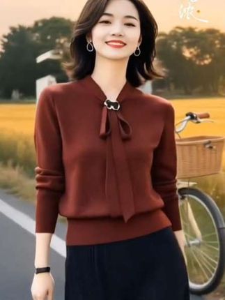 轻松解锁春秋季穿搭 2025新款气质穿搭红色毛衣针织衫 设计感女小众早春季穿搭#时尚气质穿搭 #针织衫 #外穿内搭都好看 #谁穿谁漂亮