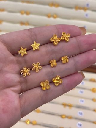 有钱一定要买金,它能在你最难时拉你一把#珺铺黄金 #足金999 #耳饰 #总有一款适合你 #喜欢点赞关注收藏哦