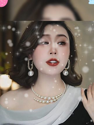 气质女人一定要拥有一副大气上档次的珠珠耳环!#爆款耳环#时尚饰品#女人喜欢的饰品