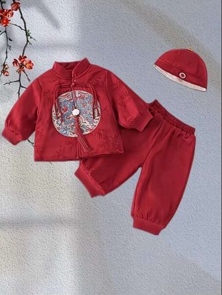 #童装 #宝宝新中式周岁礼服 #婴儿拜年服套装 #宝宝衣服 #新款上新