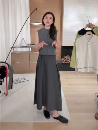 #女装穿搭 #优雅气质 #穿出高级感 #半身裙 #新品穿搭