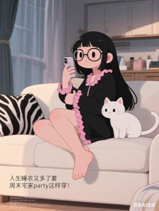 #家居服 #睡衣 #可外穿睡衣 #慵懒风 #睡衣家居服