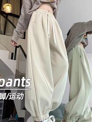 大码束脚运动裤#休闲裤 #百搭神裤 #休闲卫裤 #胖mm穿搭 #大码卫裤