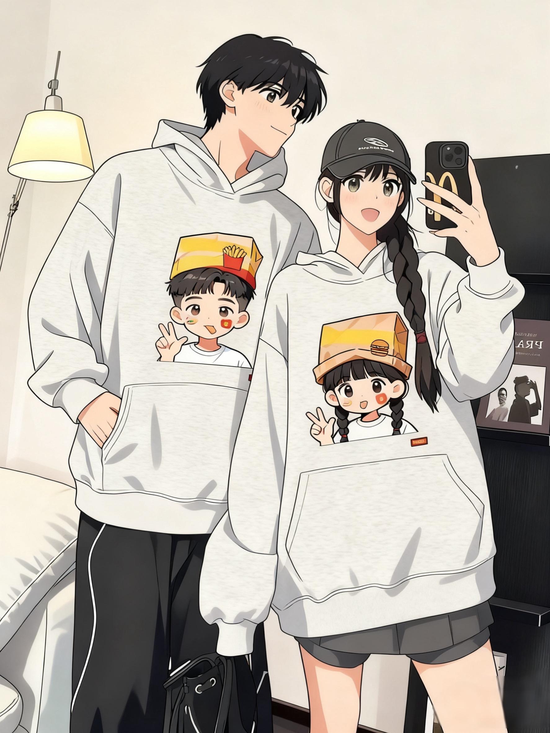 期待一下秋冬氛围感卫衣情侣穿搭💞。#浅浅期待一下秋冬穿搭 #早秋松弛感穿搭 #早秋新潮季 #卫衣 #ootd穿搭