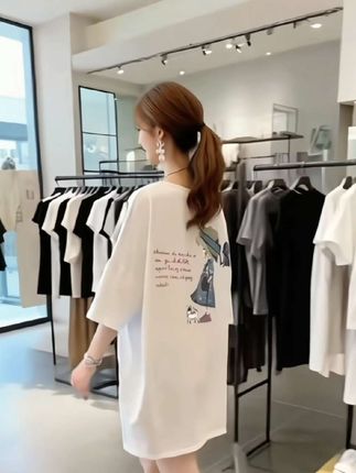 #百搭t恤 #宽松t恤 #夏季穿搭 #纯棉短袖 #休闲百搭
