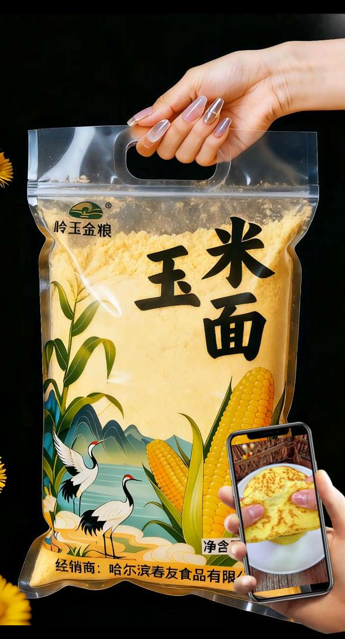 超市买的都弱爆了!现磨的才叫香。#玉米面 #粗粮 #太好吃了 #营养健康 #农产品