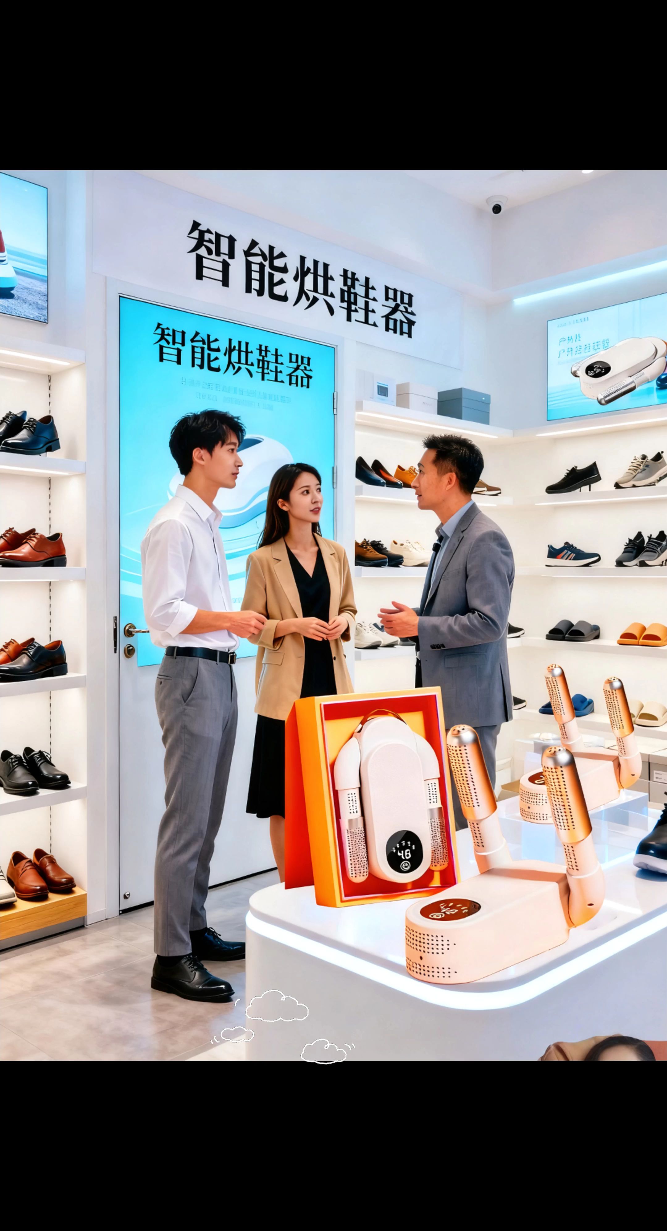 智能烘鞋器。烘鞋神器来了!再也不怕鞋子晒不干 宝子们,洗完的鞋子总发黄发臭?这个烘鞋器必须安排上🌟 持续吹出48度热风,还带蓝光,烘得透彻又均匀。有汗脚的姐妹经常用它烘一烘,能有效去味,穿上脚干爽又舒服。 阴雨天最需要它!湿哒哒的鞋子、袜子、手套都能烘,再也不用等太阳。还有定时功能,省心又安全,不用担心烘过头。 有了它,洗完的鞋子随时能穿,干爽不发黄,赶紧给家里备一个🛒 #烘鞋器 #居家好物 #阴雨天必备