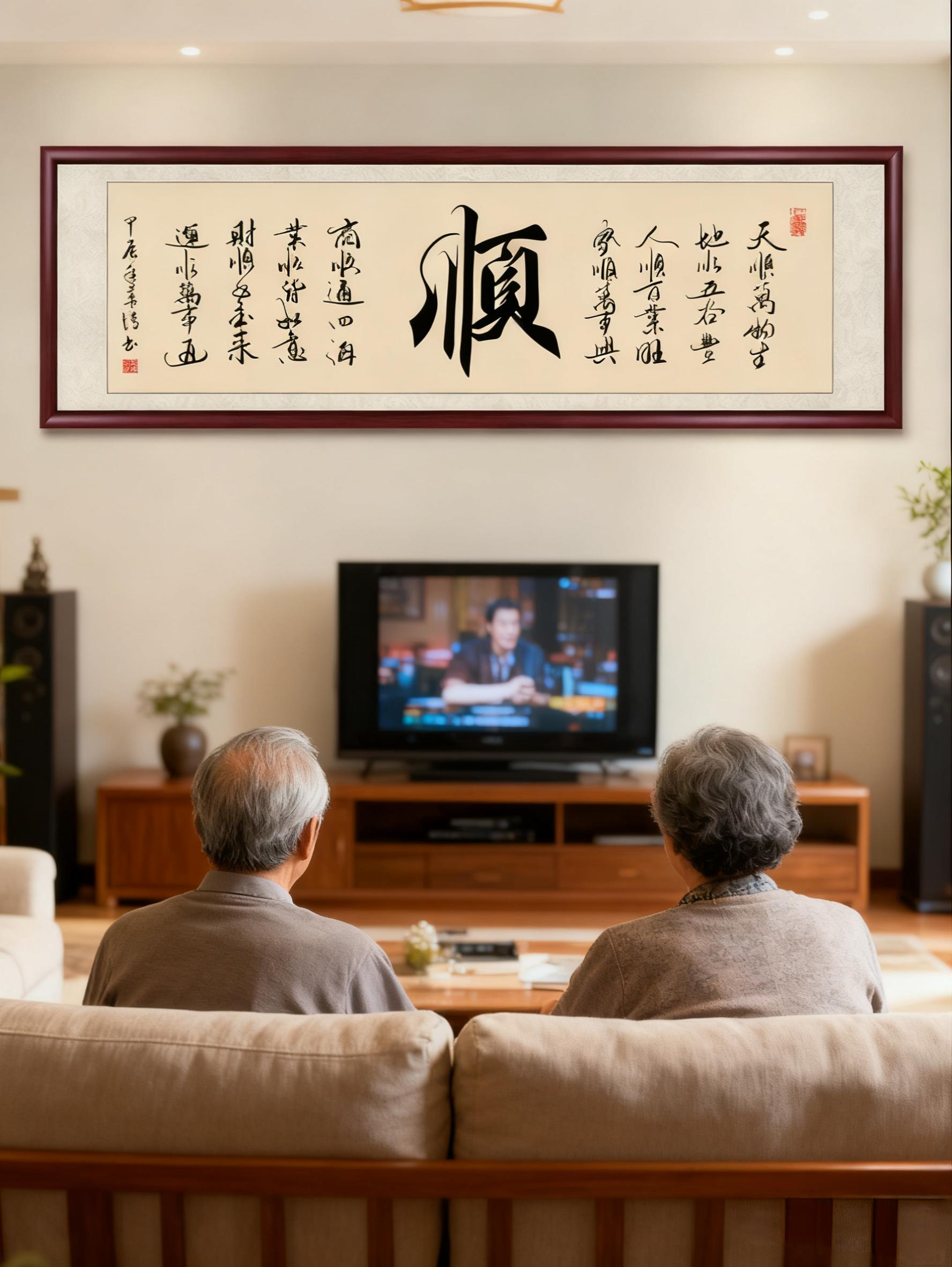 “家和万事兴,顺遂常相伴。”古人云:“心平气和,顺其自然。”客厅一隅,书法点缀,传统文化韵味悠长。👨👩👧👦🏡 #每日分享 #正能量#家居生活 #传统文化 #传承文化