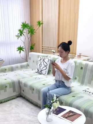 #沙发巾 #一片式全包沙发巾 #防滑沙发巾 #面料柔软舒适 #时尚百搭