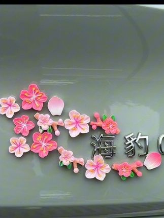 浪漫的不是花而是你#汽车好物推荐 #车贴 #强烈推荐