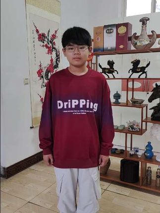 春秋青少年帅气潮流字母印花圆领卫衣学生百搭帅气休闲宽松款卫衣#阳光男孩 #好物推荐🔥