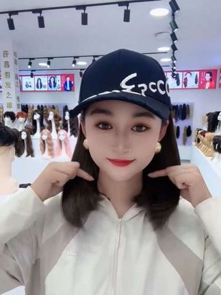 #可拆卸假发帽子#假发帽子#潮流时尚穿搭