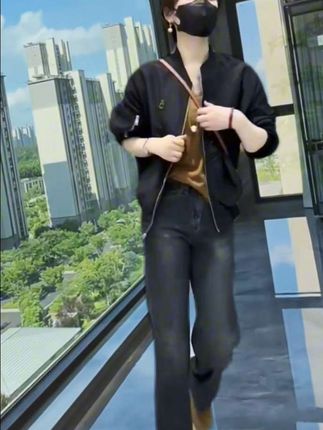 女士高档外套短款春秋季新款小个子休闲时尚百搭开衫上衣#时尚穿搭#小个子秋冬穿搭 #休闲外套