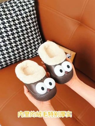 我还是第一次买到这种可拆洗的拖鞋真的好方便 #保暖又好看#棉拖鞋 #儿童棉拖鞋#秋冬新款#冬上新来