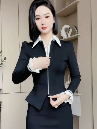 #显瘦穿搭##高级感假两件连衣裙 #早秋穿搭 #不跳年龄