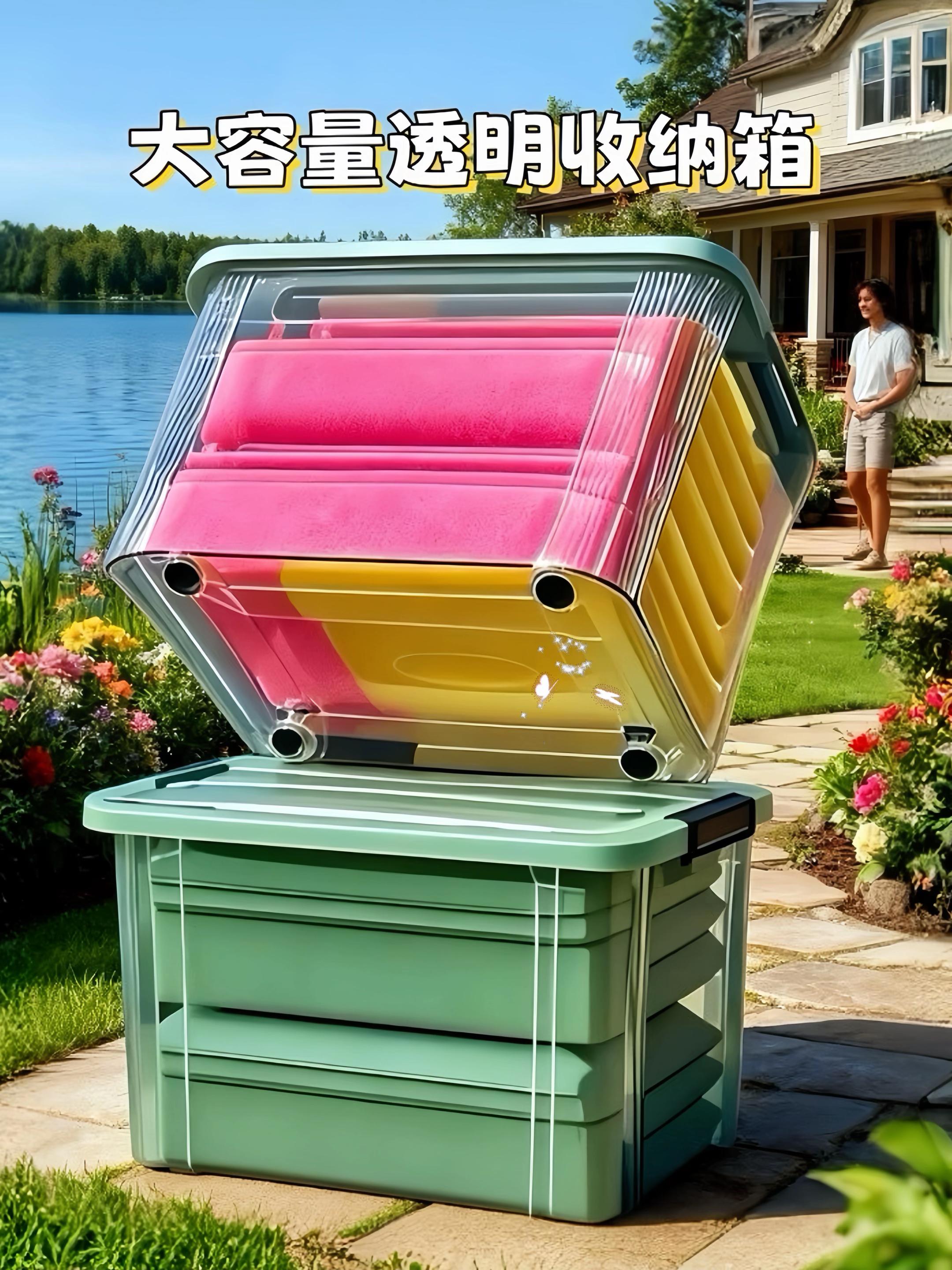 收纳界的颜值与实力担当-大容量收纳箱还在家中杂物堆积如山、空间杂乱无章而烦恼? 这款高颜值超大容量透明收纳箱,堪称家居收纳的救星,让你的生活瞬间告别凌乱,迎来焕然一新的整洁与美好。 想象一下,换季时将厚重的羽绒服、棉被整齐地放入收纳箱中,不仅节省空间,还方便拿取。无论是着急出门寻找一双袜子,还是为孩子寻找心爱的玩具,都能在瞬间找到,节省宝贵的时间#收纳整理 #好物推荐🔥 #收纳箱 #大容量收纳箱 #家居好物 @抖加🔥上热门🔥dou+🔥热点宝 @抖音生活服务热点宝