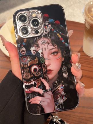 超高级感的名族风手机壳,掌中唐卡,爱了爱了,藏地智慧守护者#唐卡#手机壳#苹果高级感手机壳 #壳壳#手机壳壳