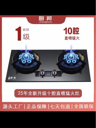 定时十腔猛火灶25年新款网红台式嵌入两用天然气液化气煤气灶#猛火灶 #煤气灶 #燃气灶 #台式嵌入式燃气灶 #居家好物