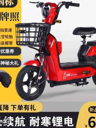 新国际电动自行车男女代步车,视频同款