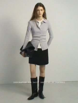 智性多穿法 堆叠高领长袖T恤 #popchrio #欧可芮 #长袖t恤 #ootd穿搭