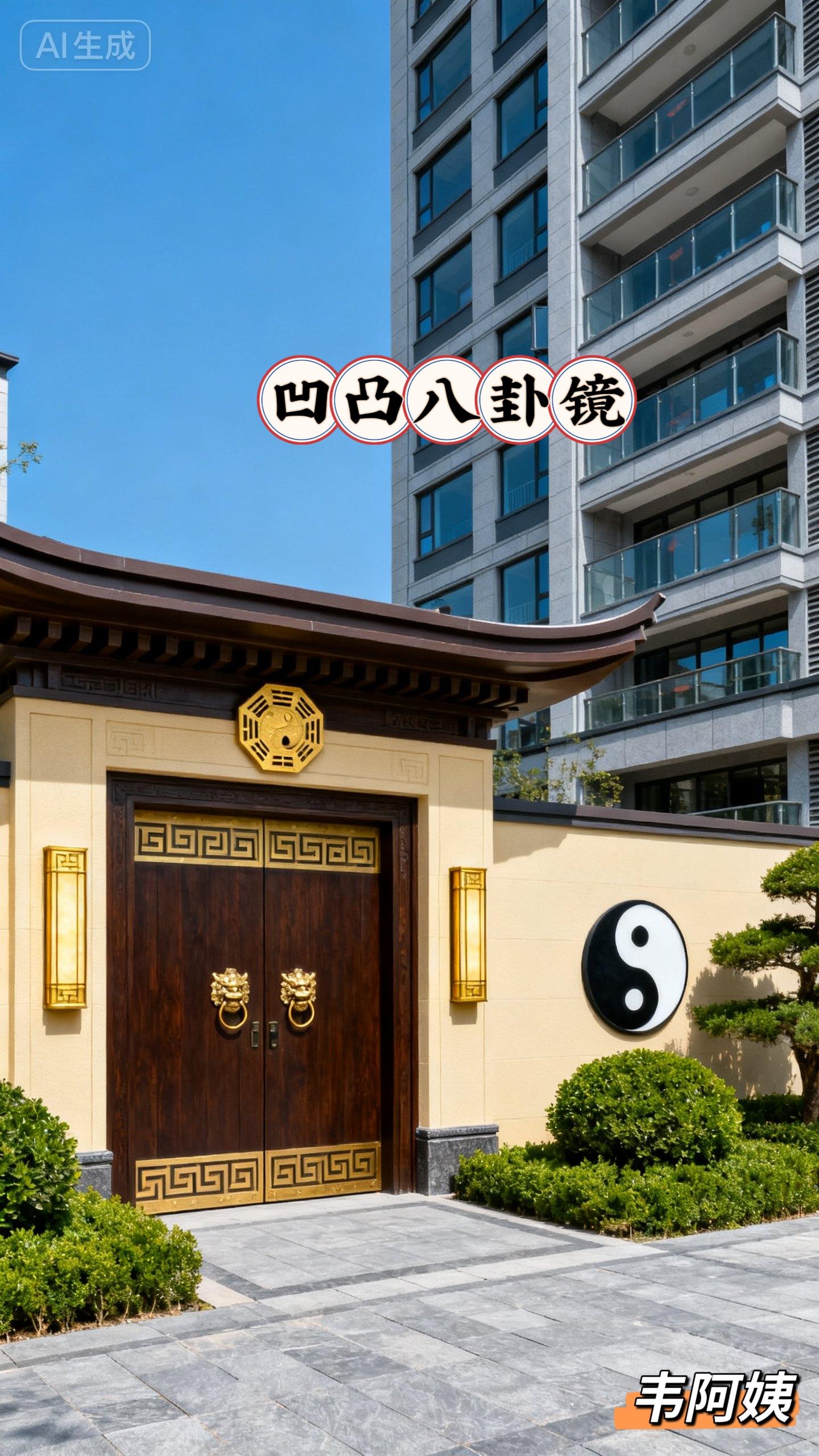 凹凸八卦镜。#家居布局 #别墅豪宅 #国学传统文化 #凹凸八卦镜#镇宅挂件