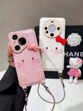 好可爱的蝴蝶结🎀kitty猫表情包手机壳,自带挂绳好看又实用~#手机壳 #仙女必备 #少女心好物 #这个手机壳真的长在我心巴上了 #这也太好看了