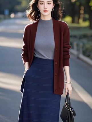 #气质女装 #针织开衫女#秋冬针织开衫外套#高级感穿搭 #糯慵懒风格独特漂亮上衣