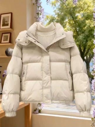 韩版立领棉衣短款显瘦休闲秋冬棉服连帽面包服小个子冬装宽松外套