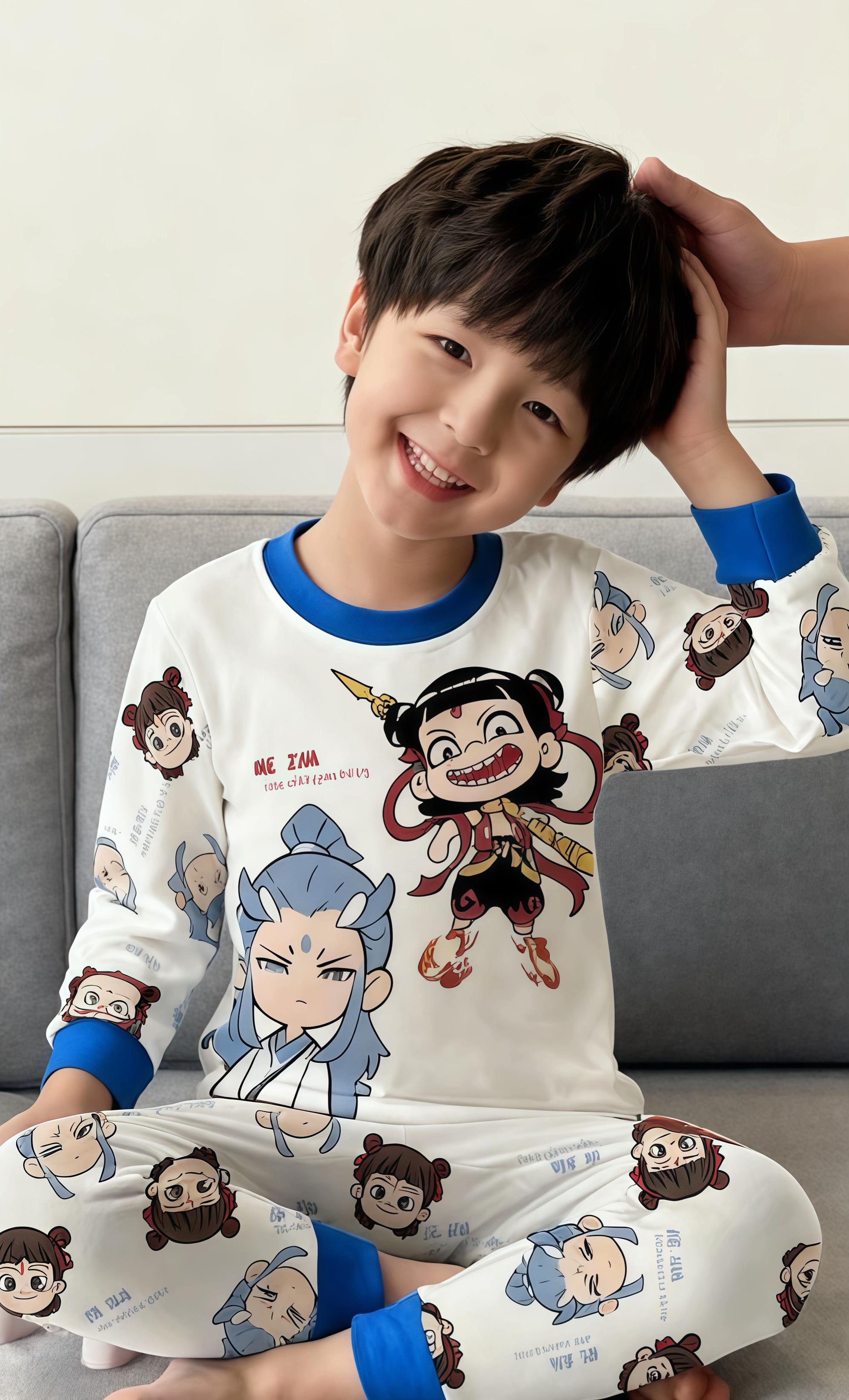 #儿童家居服 #童装上新 #潮童穿搭 #春秋穿搭 #童装