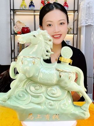 杏花村马上有钱收藏酒 景德镇高端陶瓷和杏花村美酒联合打造的经典美酒,53度黄金度数,清香型白酒,三斤装的酒水,收藏摆柜,送人送礼,真的是太合适了!#白酒 #杏花村 #好喝不贵 #好酒推荐 #酒