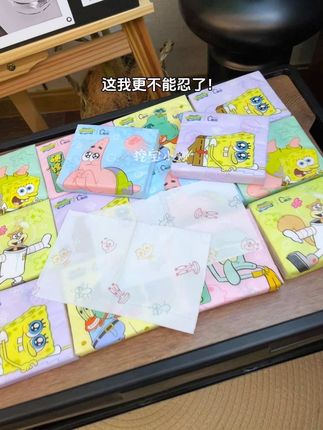 啊啊啊啊!#海绵宝宝 的纸巾我怎么能拒绝!也太太太可爱了吧!质量还嘎嘎好!关键才这价!#少女心好物 #抽纸 #纸巾 #超便宜超划算