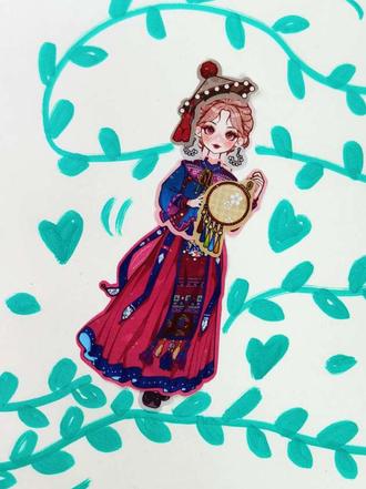 ❌再也不给男生装扮猎魔女团了💢💢我要给女生装扮💯分❤️❤️#创意手工 #猎魔女团 #脑洞大开 #跟着抖音学画画 #亲子@DOU+小助手