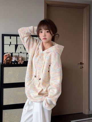 针织卫衣外套#针织开衫 #温柔穿搭 #休闲穿搭 #慵懒风穿搭