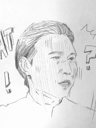李乃文原来比何老师小哈哈哈哈哈 #画画 #手绘 #何炅 #灵魂画手 #漫画