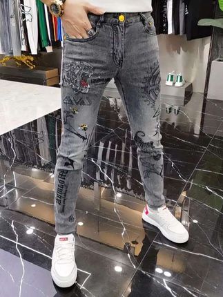 #男士休闲欧货老虎修身长裤 #男装裤子 #牛仔裤穿搭 #谁穿谁好看 @巨量千川