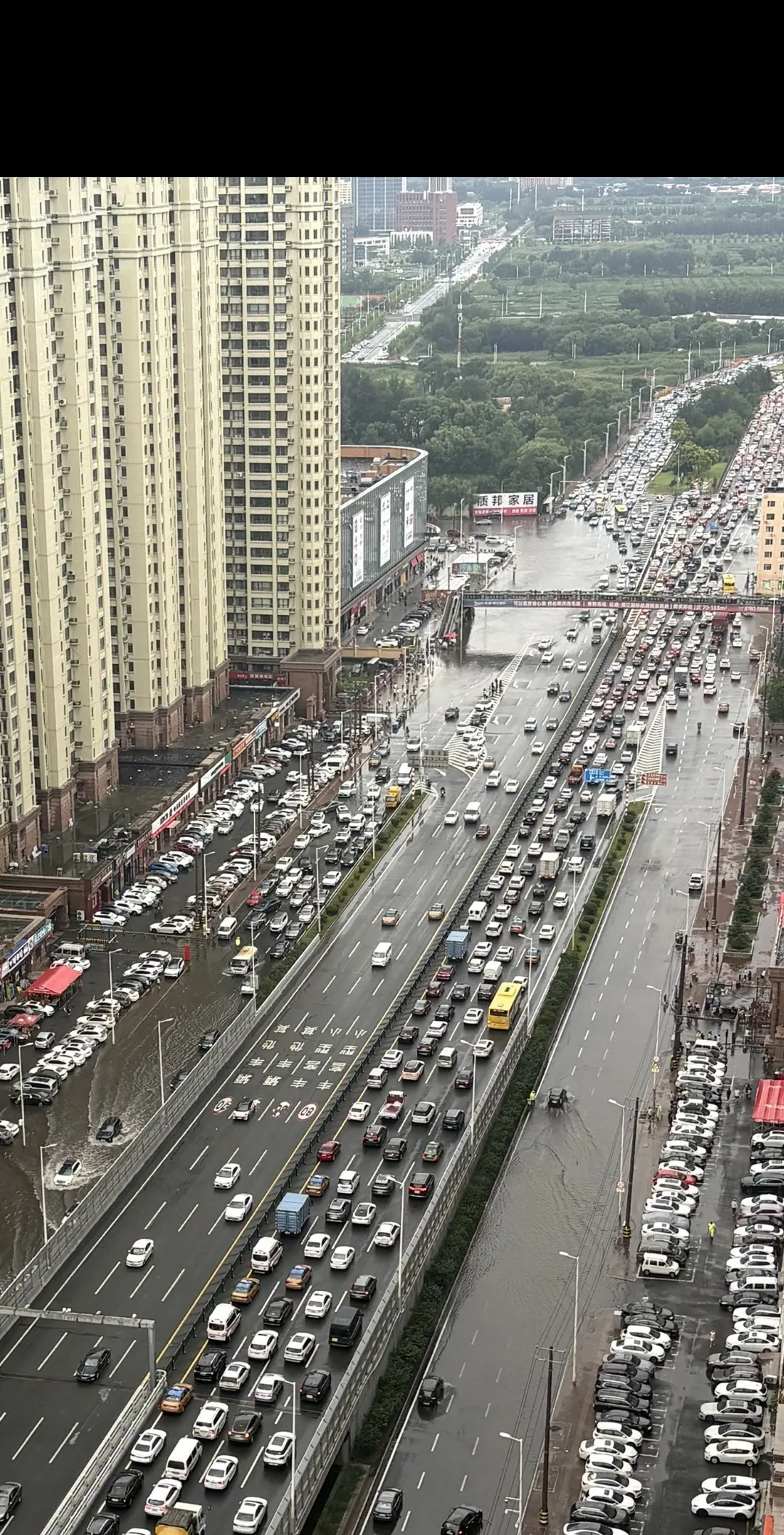 哈尔滨每个区各下个的 松北区是这样的 松浦大桥瘫痪#哈尔滨暴 - 抖音