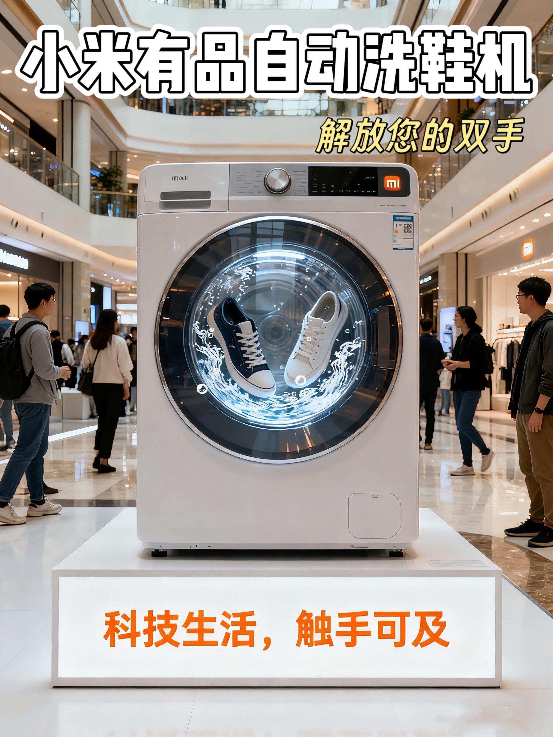 还在为洗鞋烦恼?小米有品全臂刷洗鞋机来解救!360°全臂刷,深层清洁无死角,就像专业手洗般细致,还不伤鞋面。把脏鞋往里一放,轻松开启洁净模式,解放双手,让你再也不用为洗鞋劳心费力~#懒人必备 #强烈推荐 #家用必备 #分享生活小技巧 #好物分享