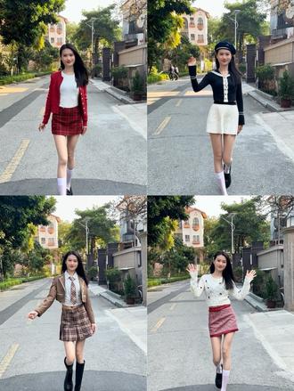 去大学接妹妹放假,穿哪套?吸引男大#过年穿什么#爆改村花 #第一批回家过年的人 #新年战袍 #变装