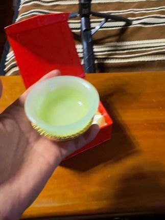 【西藏邮政包邮】西藏古法合金八 吉祥龙供碗家用供奉透明供水杯摆 件