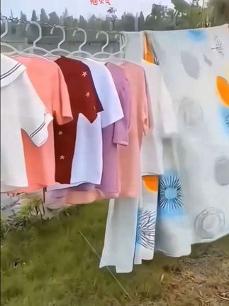 #晾衣服被子就用这种不锈钢链子,承重强还防风防滑不堆积,风吹雨淋也不生锈#晾衣#不锈钢晾衣绳#生活好帮手
